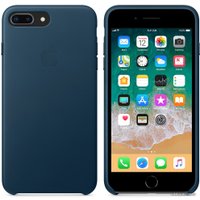 Чехол для телефона Apple Leather Case для iPhone 8 Plus / 7 Plus Cosmos Blue