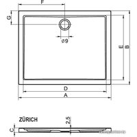 Душевой поддон Riho Zurich 100x100 [DA68]