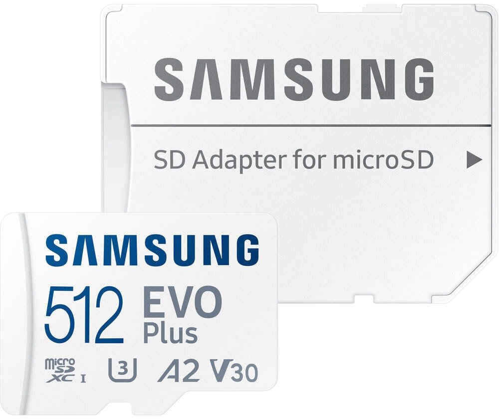 

Карта памяти Samsung EVO Plus 2021 microSDXC 512GB (с адаптером)