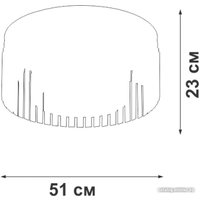 Люстра средней высоты Vitaluce V5180-1/8PL