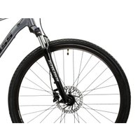 Велосипед Kross Evado 5.0 L 2025 (серо-черный)