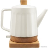 Электрический чайник CENTEK CT-0067 (белый/под дерево)