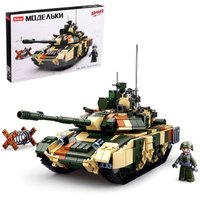 Конструктор Sluban Российский танк Т90MS M38-B0756 (758эл)
