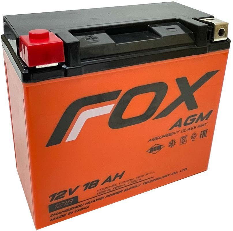 

Мотоциклетный аккумулятор Fox 1218 YTX20-BS (20 А·ч)