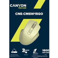 Мышь Canyon MW-15 (золотистый)