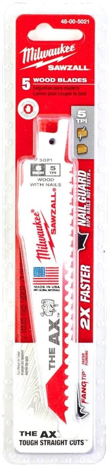 

Набор пильных полотен Milwaukee 48005021 (5 предметов)