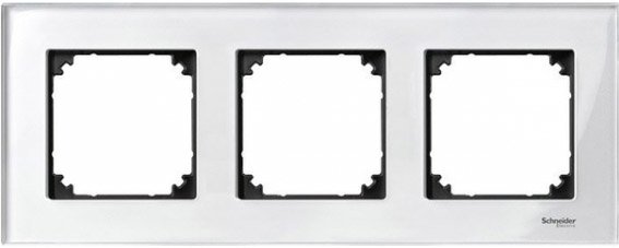 

Рамка Schneider Electric Merten System M MTN404319 (белый бриллиант)