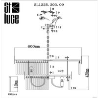 Подвесная люстра ST Luce Contatto SL1225.203.09