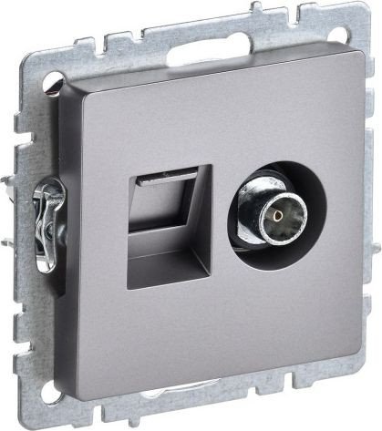 Розетка телевизионная IEK Brite BR-AK20-1-K46