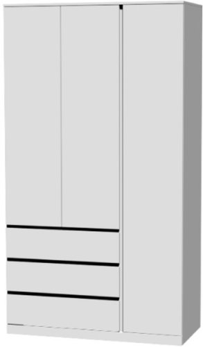 Шкаф распашной Mebelain Варма Stor 123 (белый)