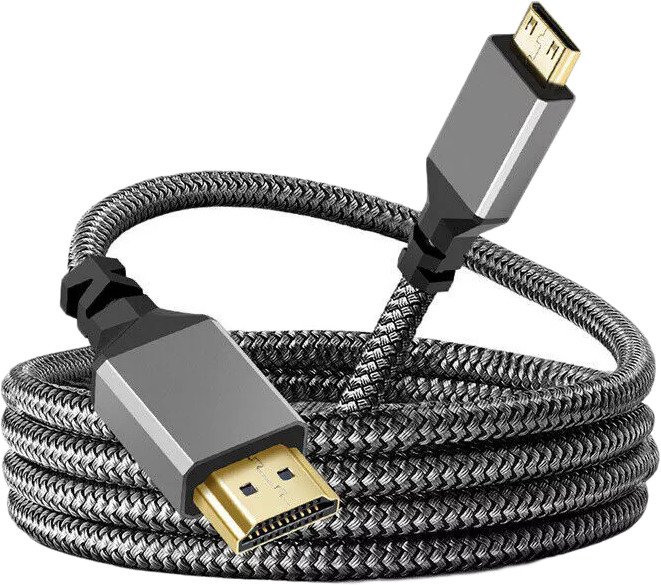 Кабель USBTOP MiniHDMI - HDMI 4K (1.5 м, черный)