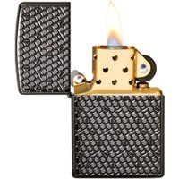 Зажигалка Zippo 49021 Armor Black Ice Hexagon Design