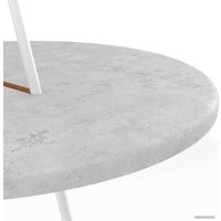 Журнальный столик Sheffilton SHT-CT36 (морская галька/белый муар)