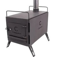 Свободностоящая печь-камин Следопыт Heavy большая (с экранами, угловыми трубами и грибком) PF-SW-09