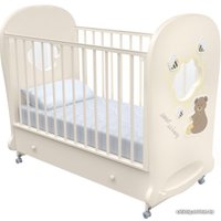 Классическая детская кроватка Nuovita Stanzione Honey Bear Swing (ваниль)