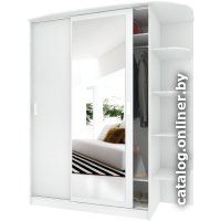 Шкаф-купе Кортекс-мебель Лагуна ШК05-01 правая консоль (белый) в Гомеле