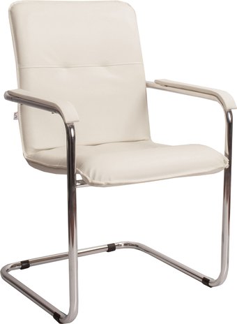 Офисный стул Белс Rumba Chrome V 450390/V18 (кожзам бежевый)