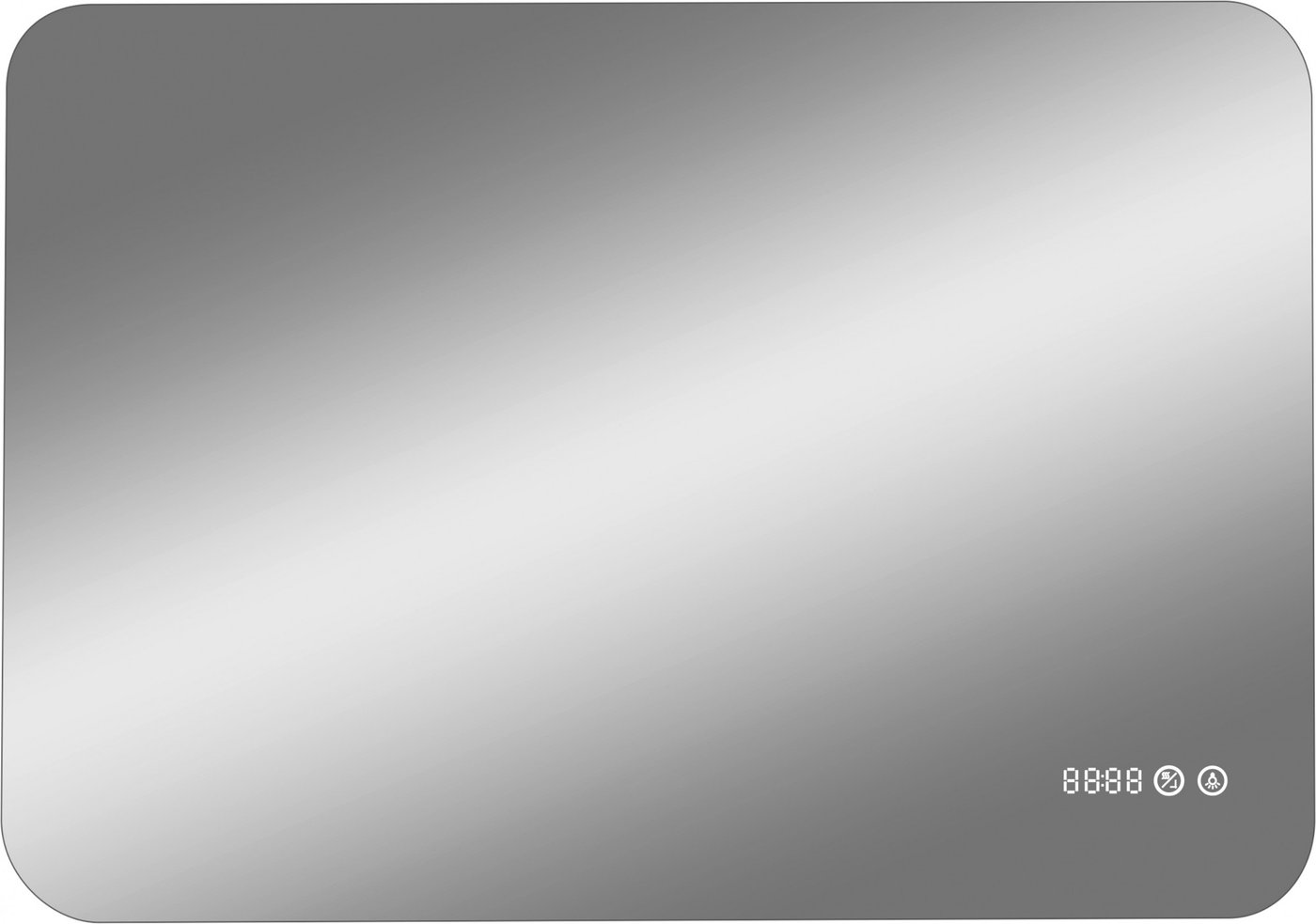

Континент Зеркало Burzhe Led 110x70 (с часами, функцией антизапотевания и теплой подсветкой)