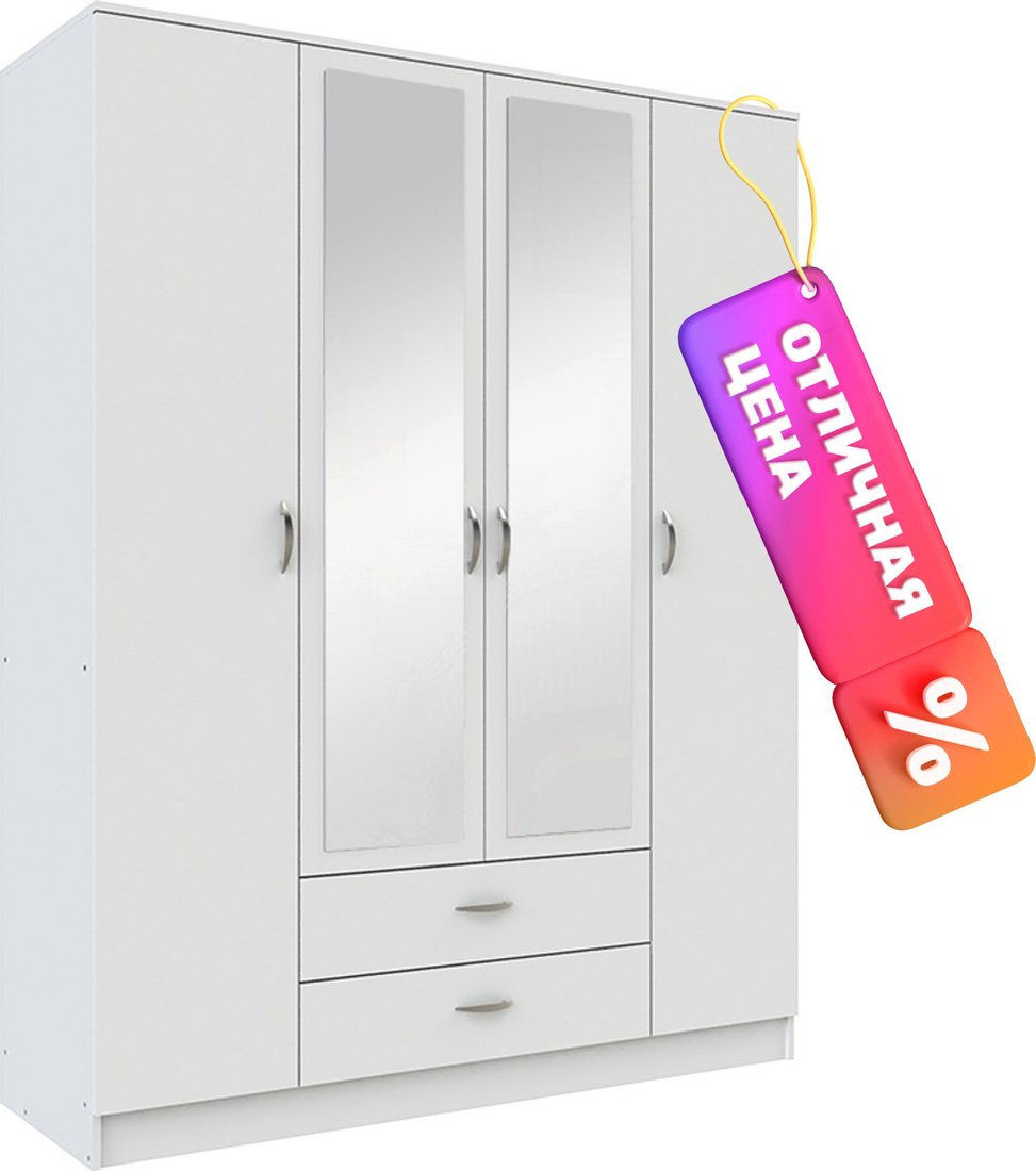 

Шкаф распашной Anrex Romana 4D2SZ (белый)