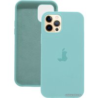 Чехол для телефона EXPERTS Silicone Case для Apple iPhone 12/12 Pro (мятный)