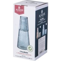 Набор стаканов для воды и напитков Agness 889-167 (с крышкой-стаканом)