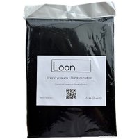 Штора Loon Грета на петлях с липучкой 1.4x2.2 м (черный)