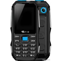 Кнопочный телефон Olmio X04 (черный/голубой)