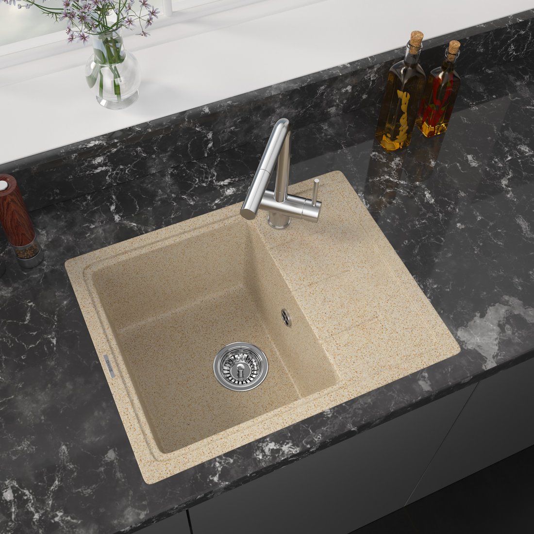 

Кухонная мойка ZorG Torino 62 (песчаный берег)