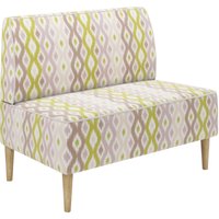 Диван MONOFIX Одос Принт 2-хместный (абстракция оливковый/микровелюр)