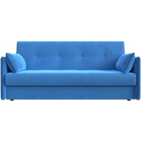Диван Лига диванов Лига-018 117839 (велюр голубой)