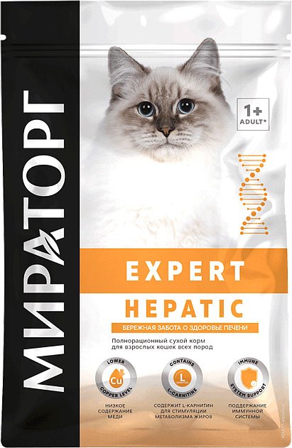 

Сухой корм для кошек Мираторг Expert Hepatic Бережная забота о здоровье печени (400 г)