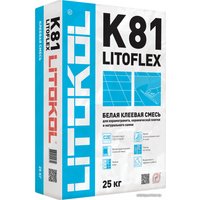 Клей для плитки Litokol Litoflex K81 (25 кг, белый)