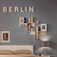 Полка Глазов Кристи (бодега светлый/венге)