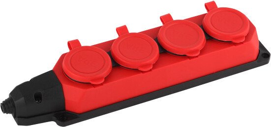 

Колодка удлинителя ЭРА K-4e-RED-IP44 Б0044553