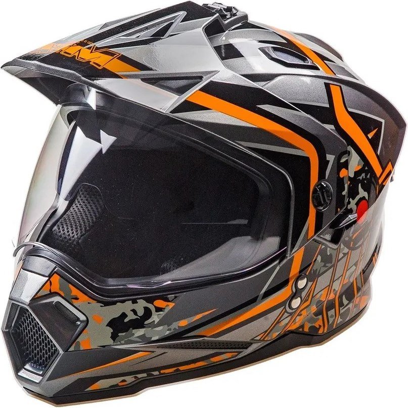 

Мотошлем AIM JK802S 802-023-L (L, оранжевый/серый/черный)