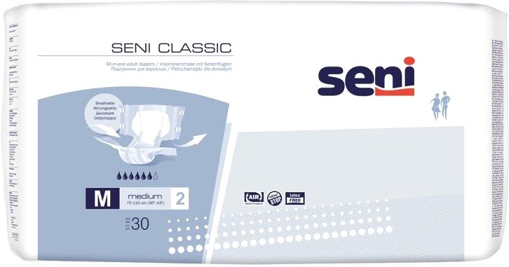

Подгузники для взрослых Seni Classic Medium 2 (30 шт)
