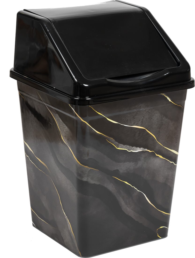 

Мусорное ведро Bradex 941057 (10л, черный мрамор)