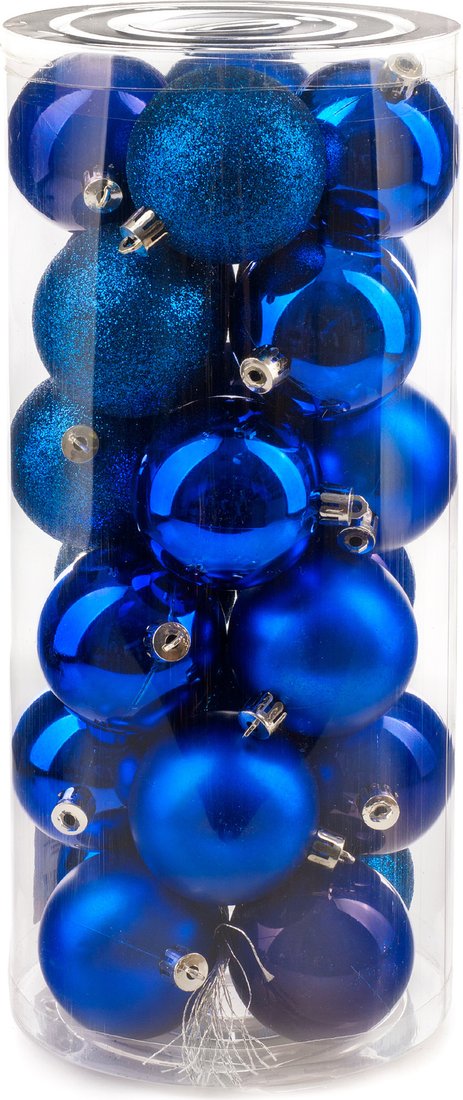 

Елочная игрушка Ausini VT25-04003-4 (синий, 24 шт)