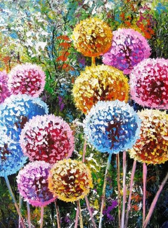 Набор для создания поделок/игрушек Darvish Разноцветные одуванчики DV-15479-2