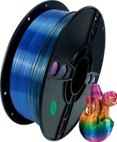 PLA Silk 1.75мм B01891 (1кг, Rainbow Universe)