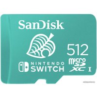 Карта памяти SanDisk Nintendo Switch Licensed Card Animal Crossing Edition microSDXC 512GB SDSQXAO-512G-GNCZN