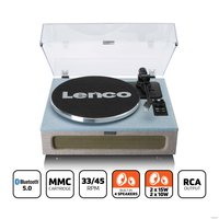 Виниловый проигрыватель Lenco LS-440 (серый/голубой)
