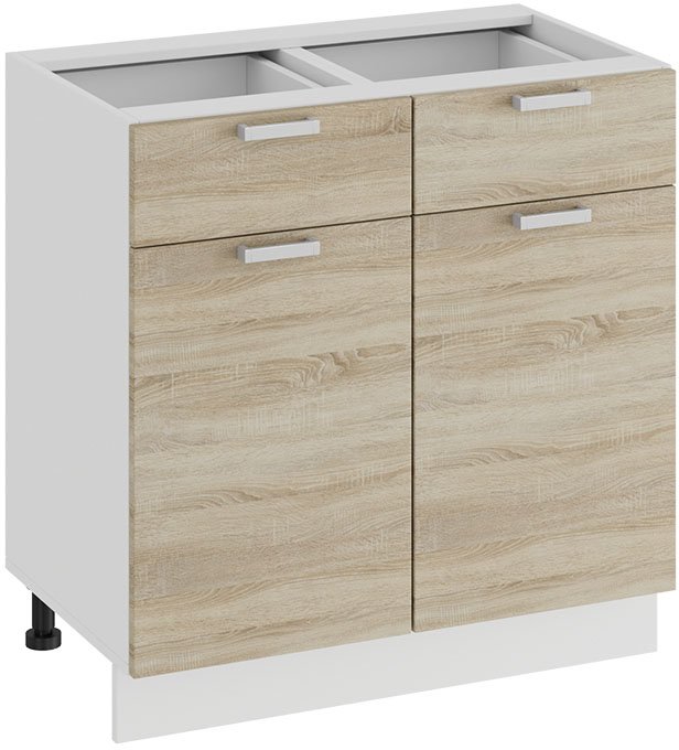 

Шкаф напольный Трия Гранита 1Н8Я1 (белый/дуб сонома)