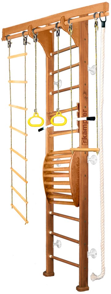

Детский спортивный комплекс Kampfer Wooden ladder Maxi Wall (3 м, ореховый/белый)