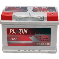 Автомобильный аккумулятор Platin Pro R+ низ (75 А·ч)