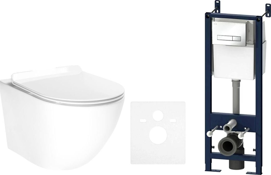 Унитаз подвесной AV Engineering Comfort AVWHR203 + AM.PM I012703.0201