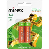 Аккумулятор Mirex AA 2700mAh 2 шт HR6-27-E2