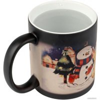 Кружка Bondibon новогодняя Хамелеон. Зимнее волшебство ВВ5638