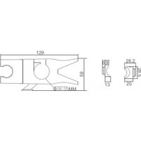 Держатель душевой лейки Ledeme K40301