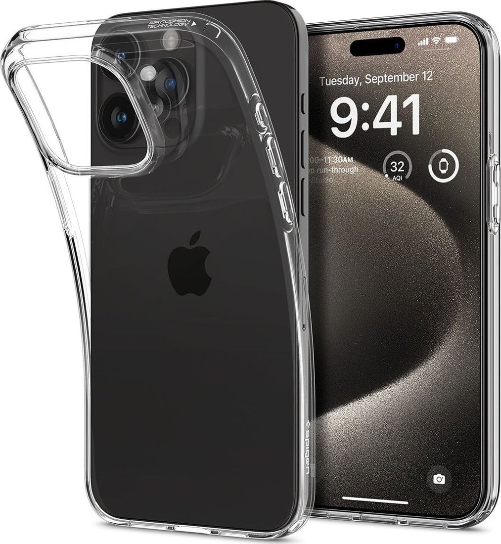 

Чехол для телефона Spigen Liquid Crystal для iPhone 15 Pro Max ACS06557 (прозрачный)
